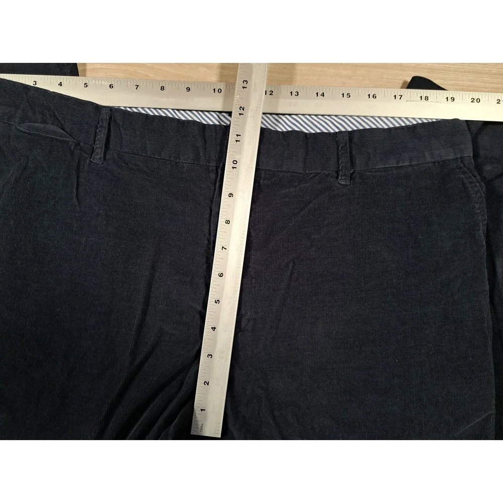 Merona Mens Navy‎ Blue Corduroy Pants Flat Front 40x32 Straight Leg Cotton Blend